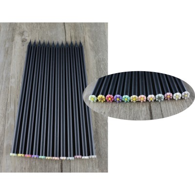 Flower pencils / 太陽花黑木黑木高檔鉛筆 Flower pencils / 太陽花黑木黑木高檔鉛筆